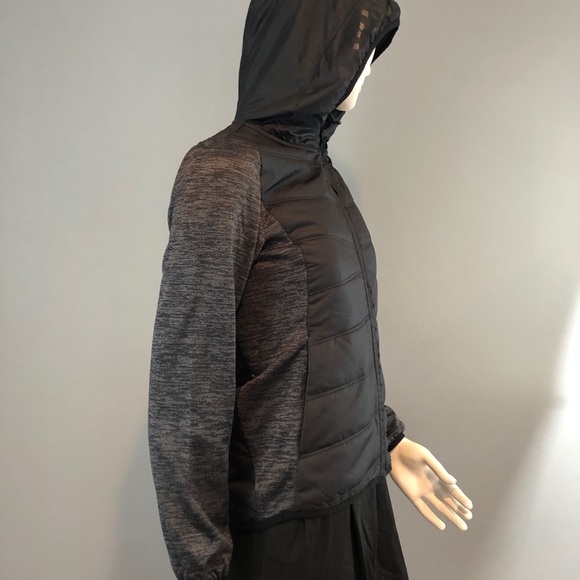 NWT Under Amour H ColoGear Hoodie Black and Gray - Picture 5 of 11